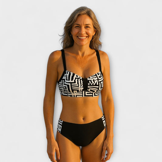 Claire - Stylish Two-Piece Patterned Bikini