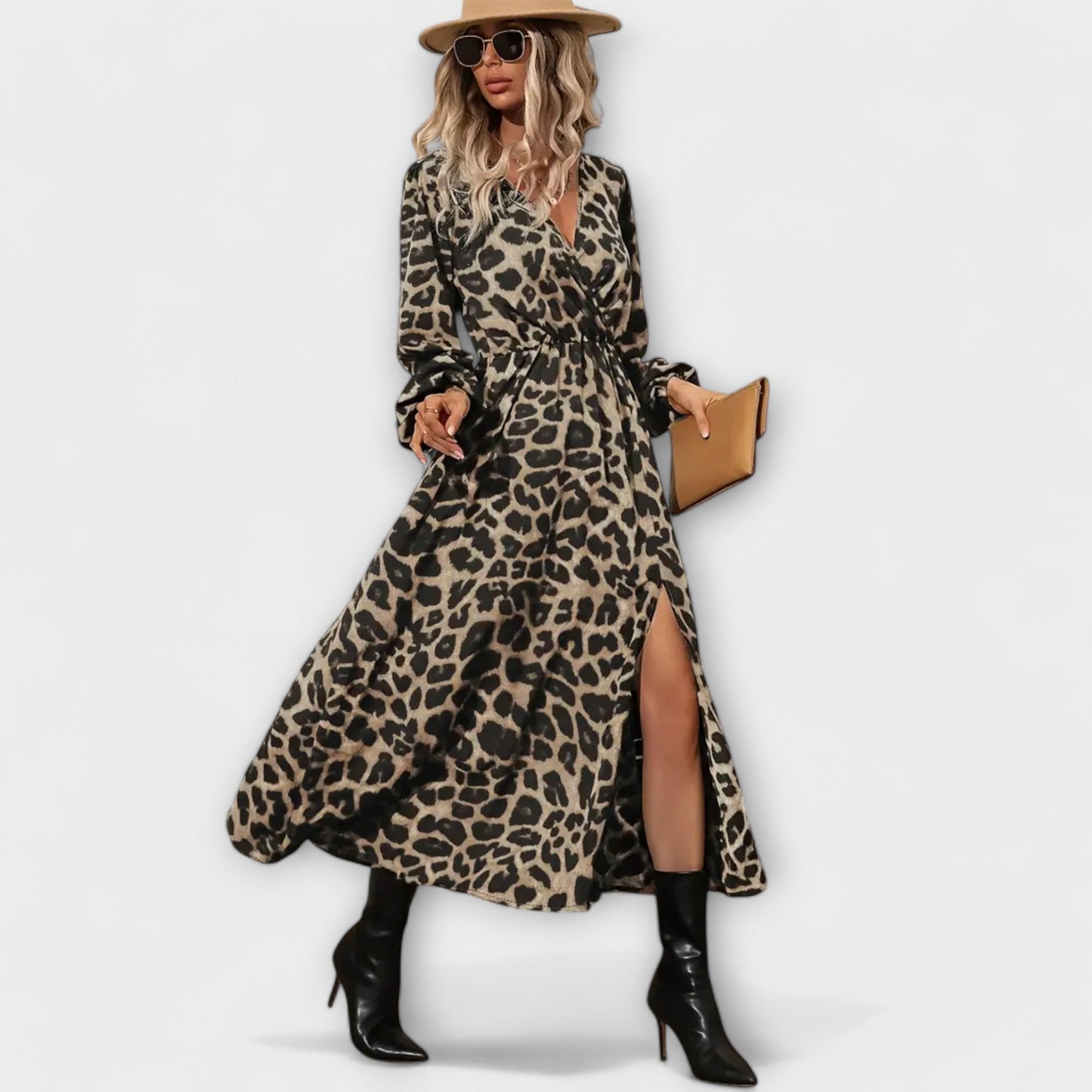 Natalie - Chic Leopard Print Dress