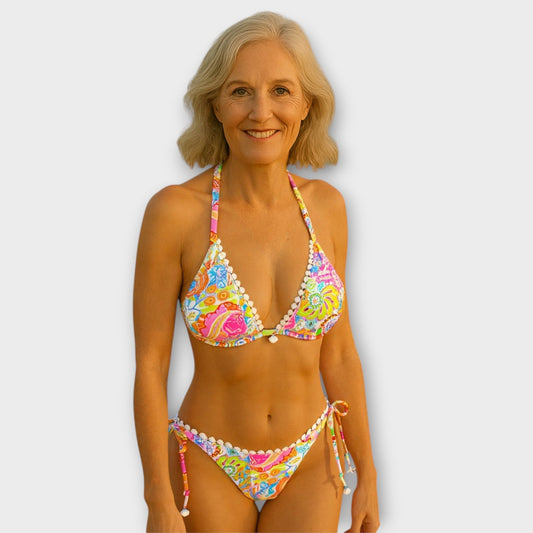 Valerie - Playful Lace Bikini with Collar