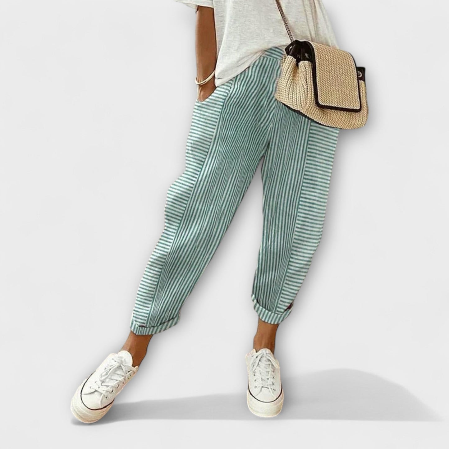 Sanne - Cozy Striped Pants