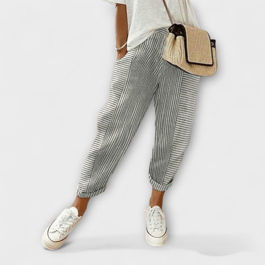 Sanne - Cozy Striped Pants