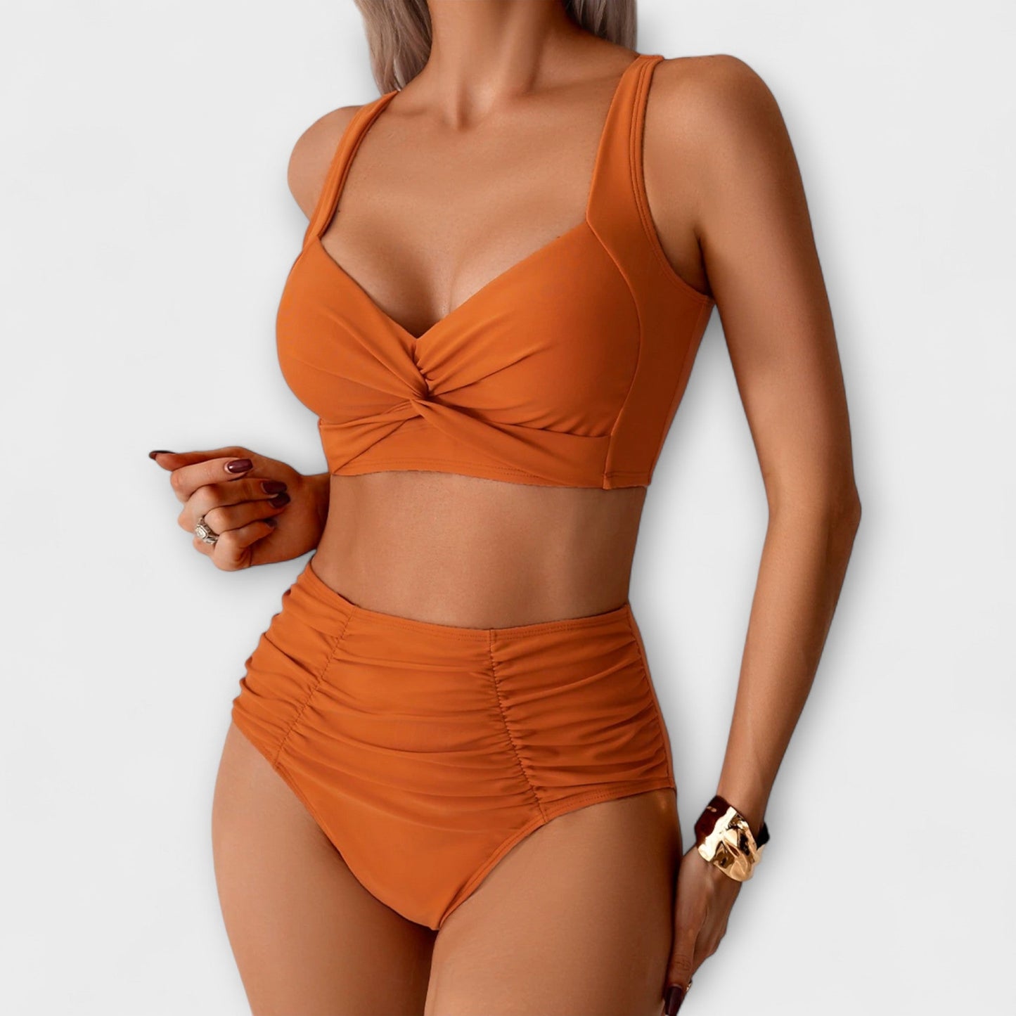 Nicole – Gathered Fabric Bikini
