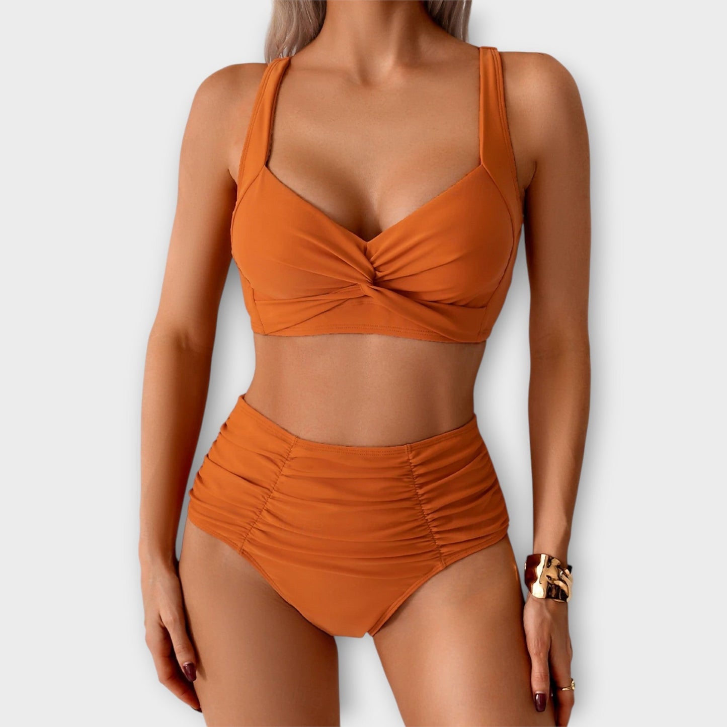 Nicole – Gathered Fabric Bikini