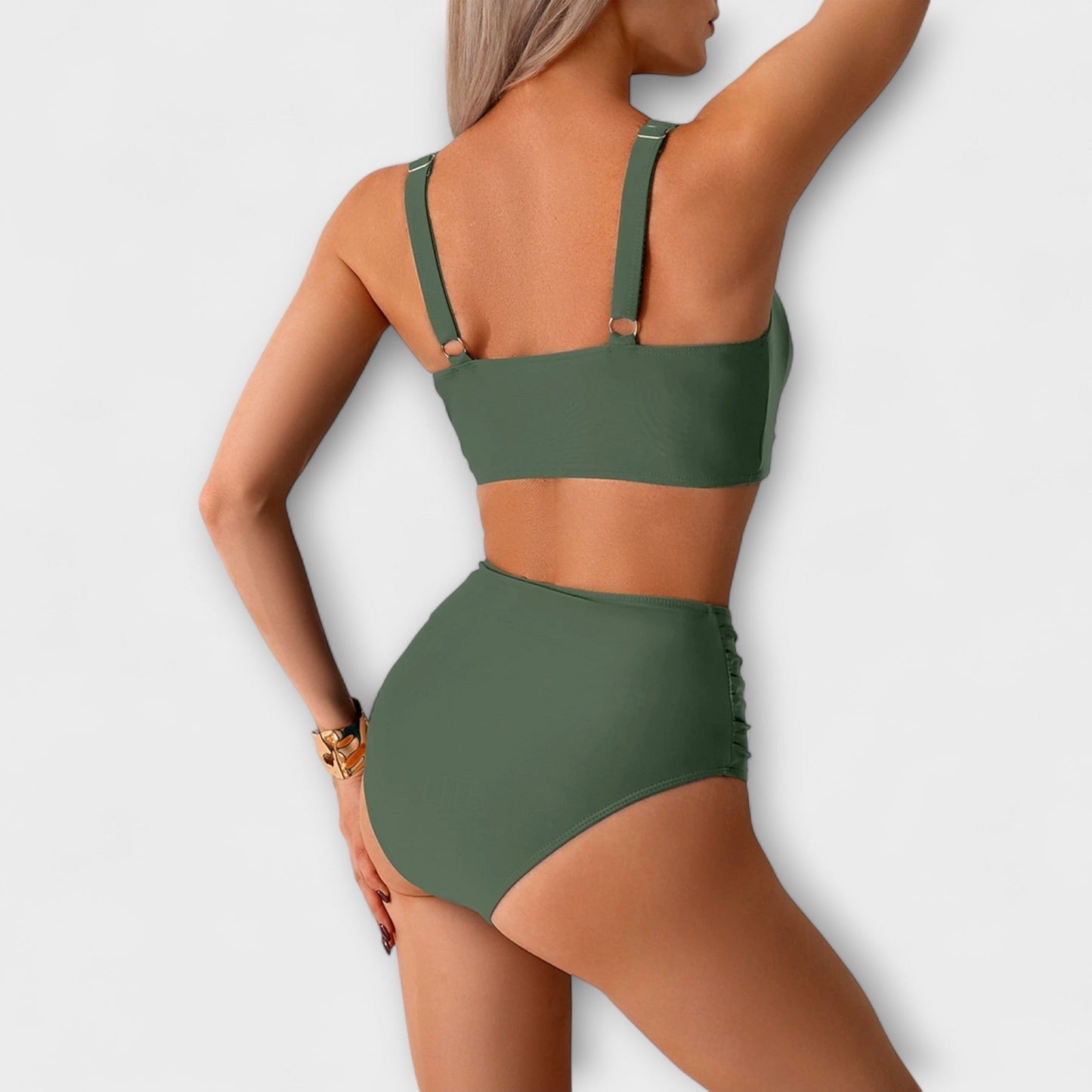 Nicole – Gathered Fabric Bikini