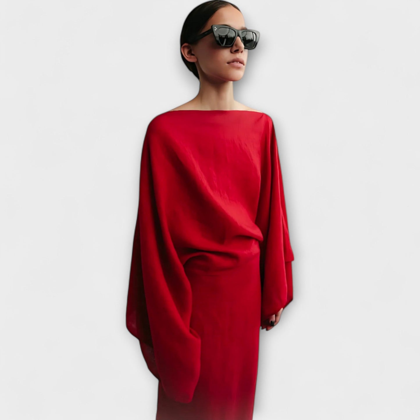 Dana - Linen and Cotton Kimono Dress
