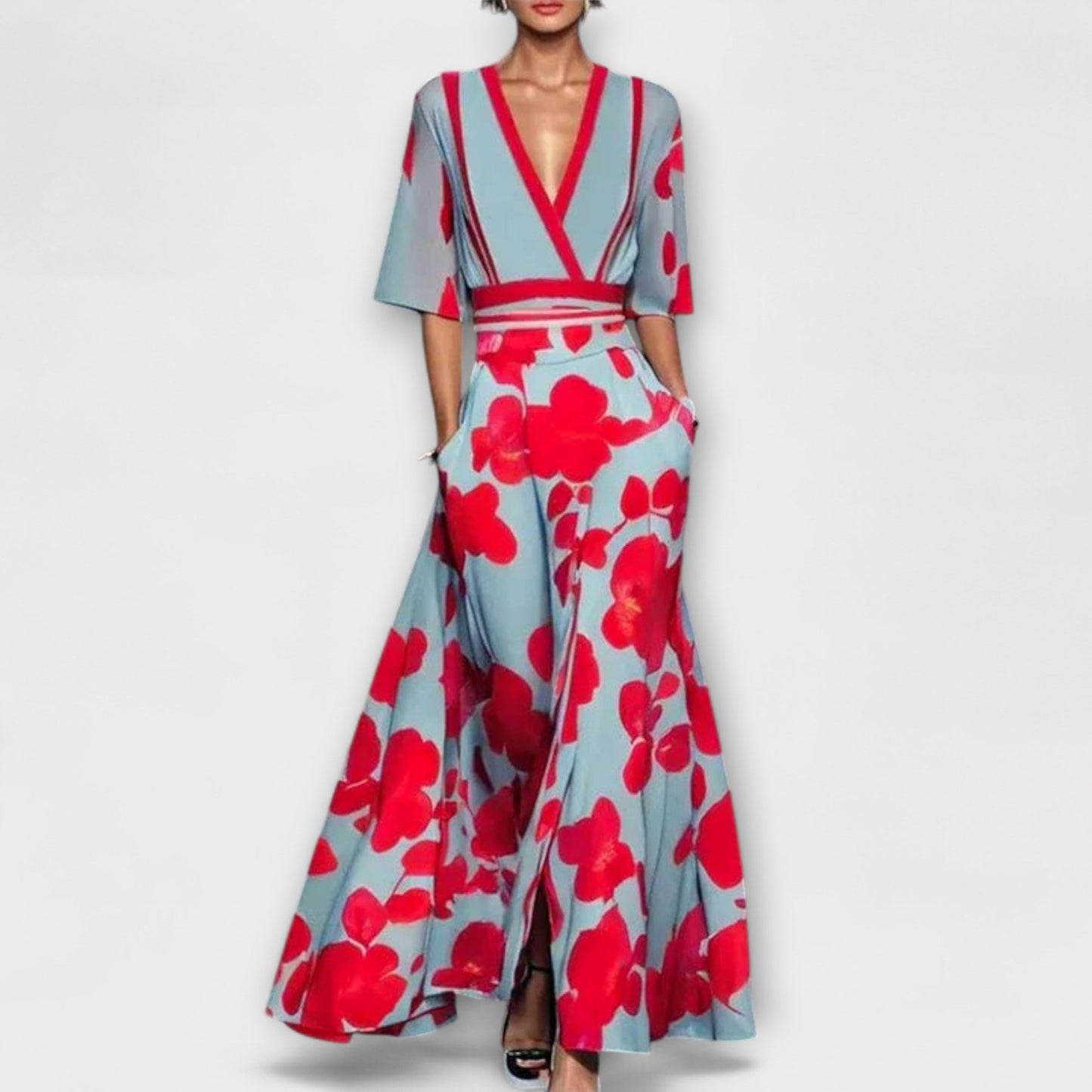 Alma - Women's Dress with Elegant Sleeve Design