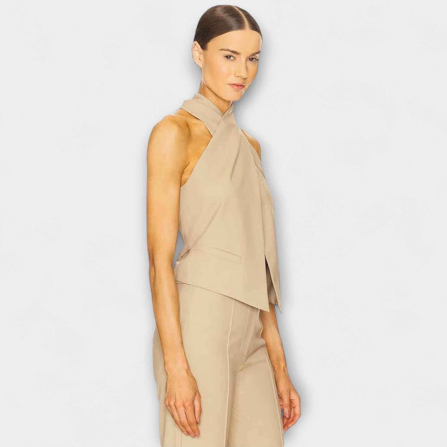 June - Crisscross Halter Neck Tank