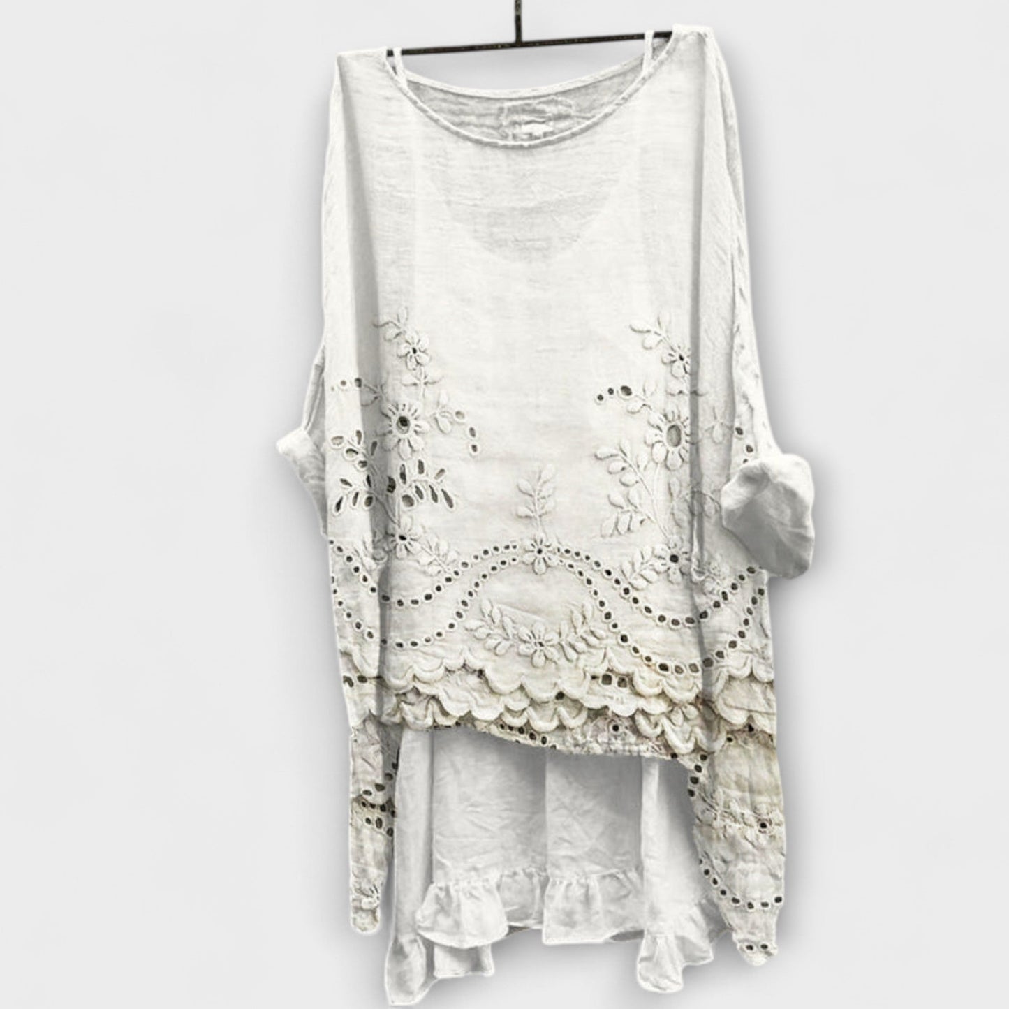 Ella - Double Layer Hem Blouse
