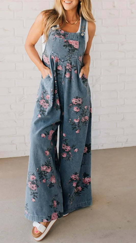 Floral Print Jumpsuit