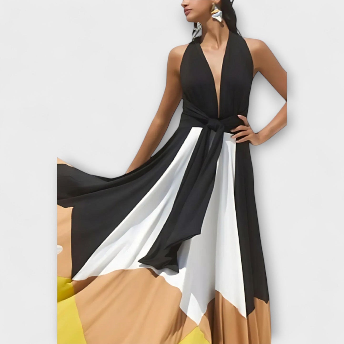 Nava - Open Back Long Dress
