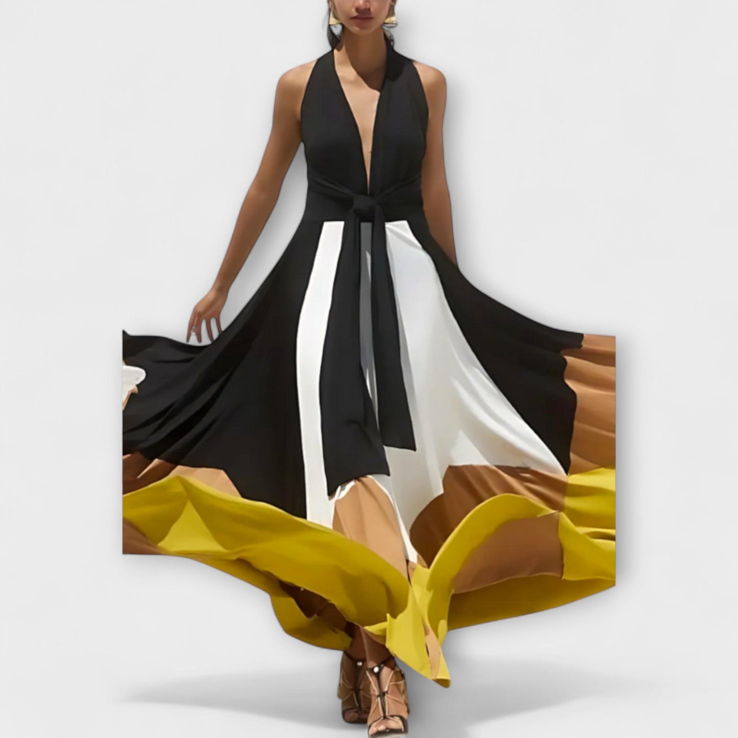 Nava - Open Back Long Dress