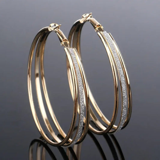 Vintage Gold Bright Stud Earrings