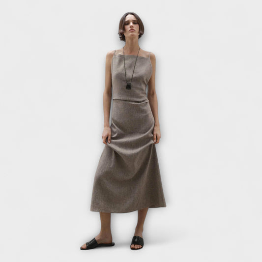 Clara - Flowing Maxi Dress in a Linen Blend