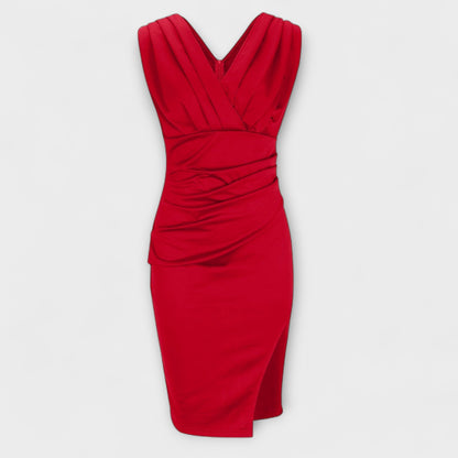 Desi V-Neck Split Dress