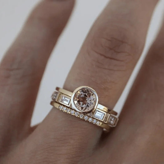Elegant Inlaid Ring