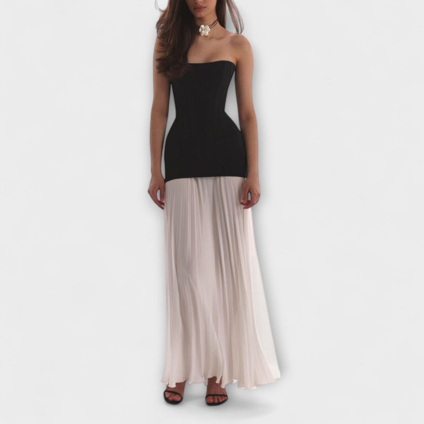 Isolde - Chic Classic Pleated Skirt Two-Piece Set