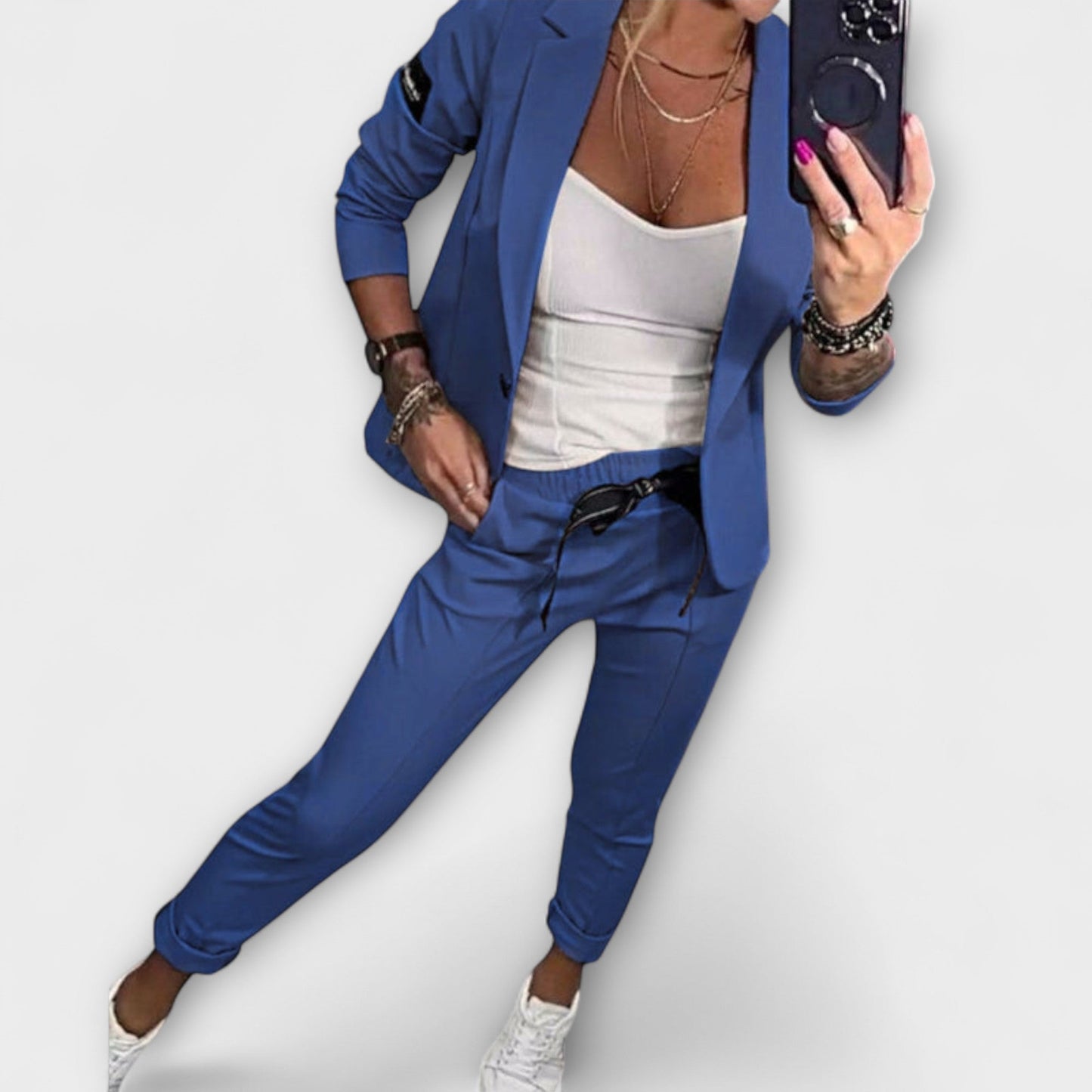 Malou - Matching Set of Top, Jacket, and Pants