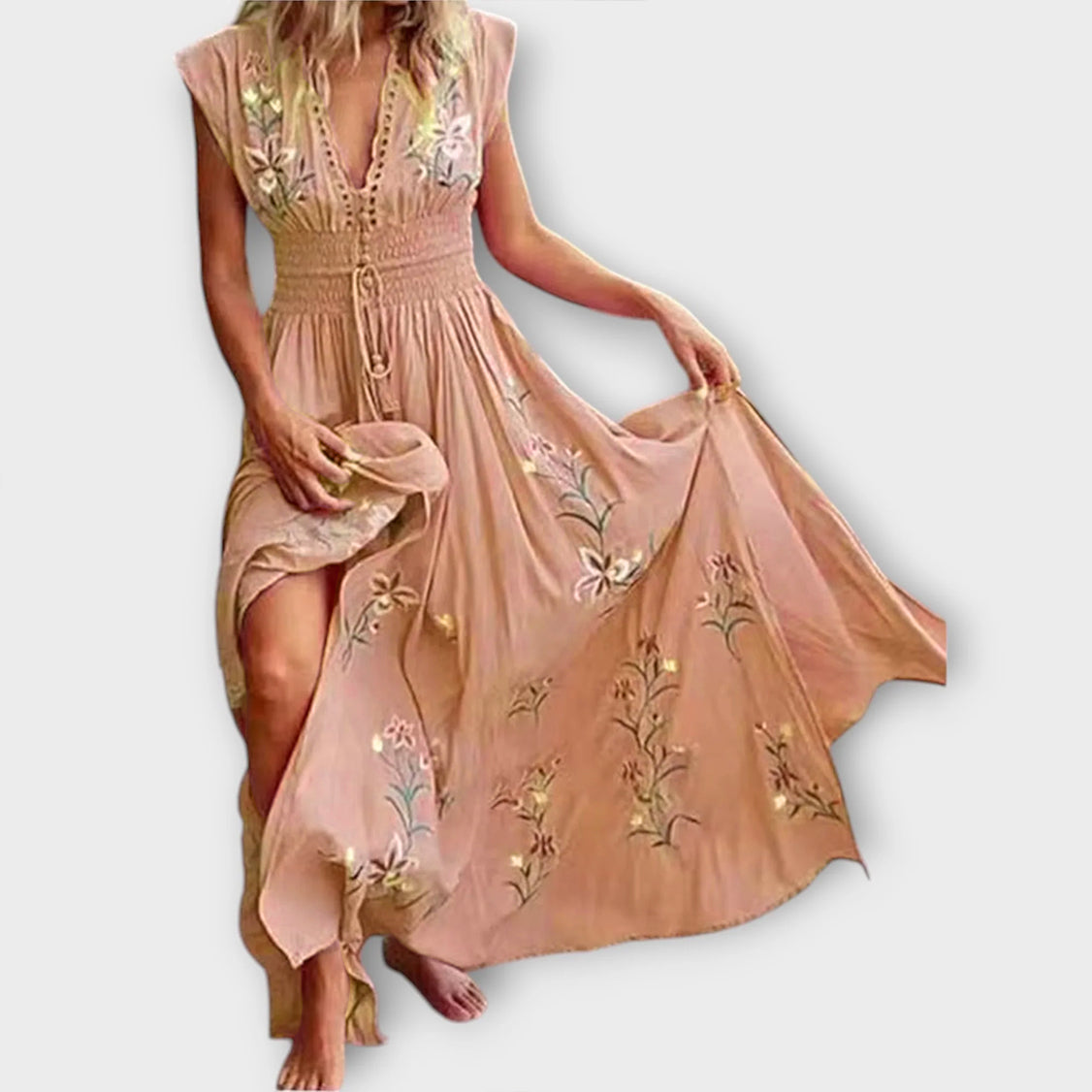 Felizia – Boho Dress with Captivating Embroidery