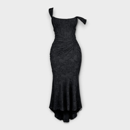 Renske - Elegant Long Dress with Refined Corset