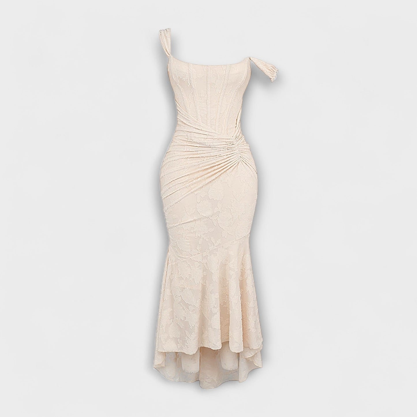 Renske - Elegant Long Dress with Refined Corset