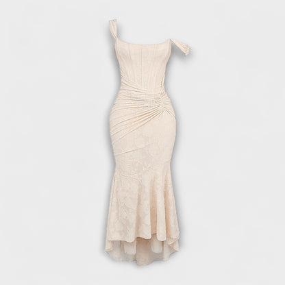 Renske - Elegant Long Dress with Refined Corset