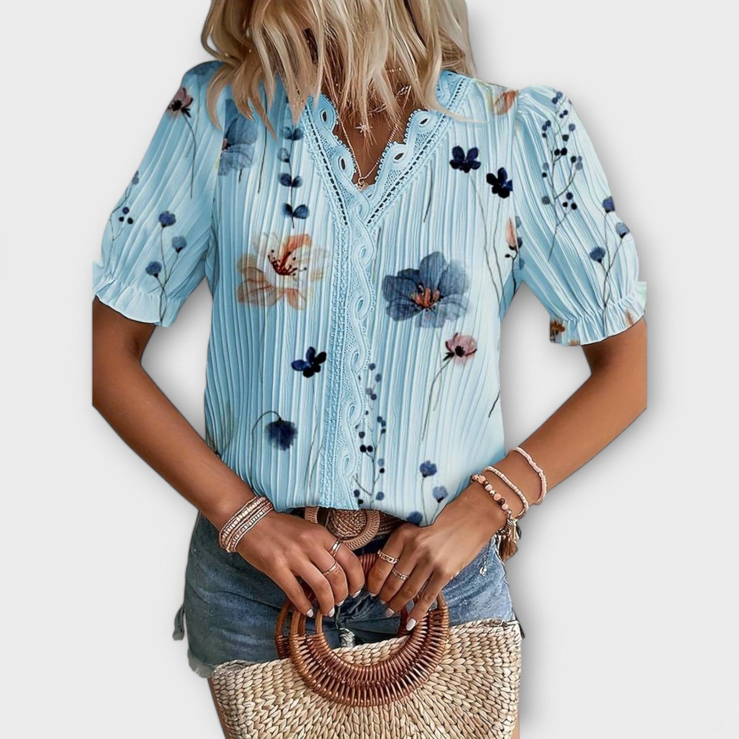 Emily - Stylish V-Neck Blouse