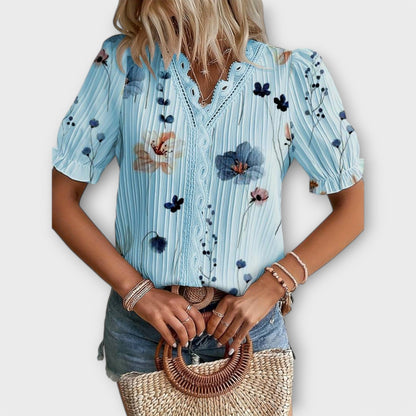 Emily - Stylish V-Neck Blouse