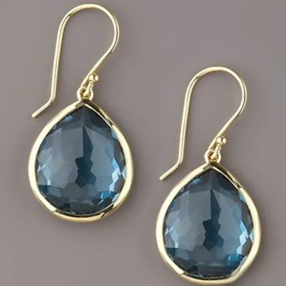 Vintage Blue Drop Earrings