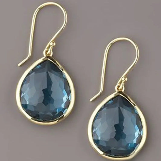 Vintage Blue Drop Earrings