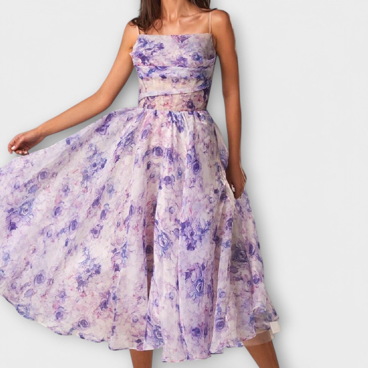 Chic Chiffon Midi Dress