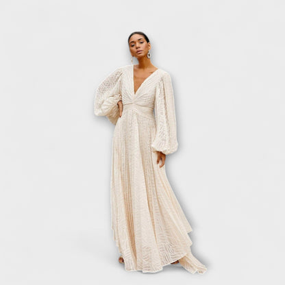 Elsa Cream Maxi Dress by Allegory