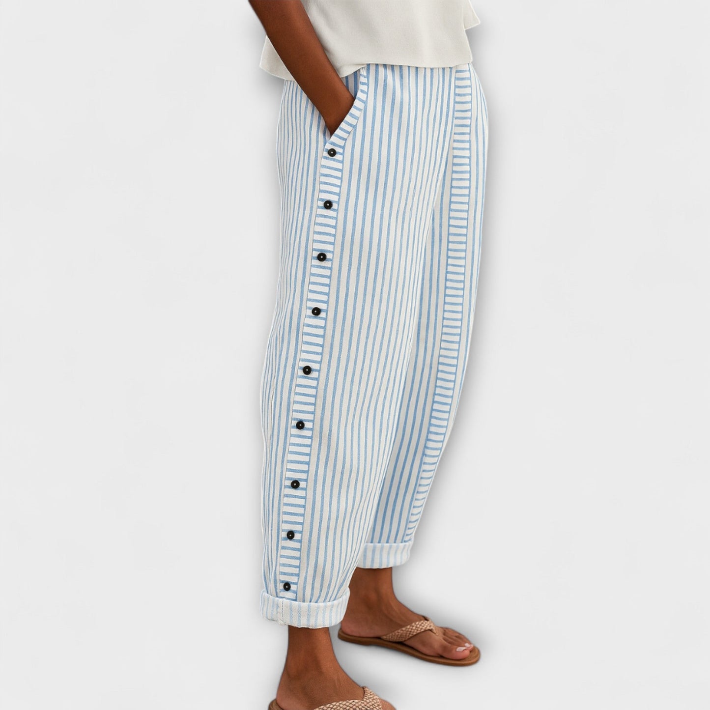 Rea - Relaxed Striped Lounge Pants