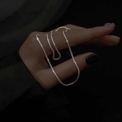 Silver Starry Light Necklace Set