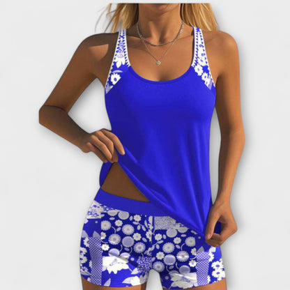 Lynne – Floral Print Two-Piece Swimsuit