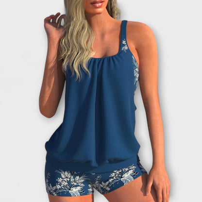 Sheila - Classic Floral Pattern Tankini