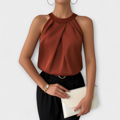 Skye - Stylish Satin Off-Shoulder Blouse