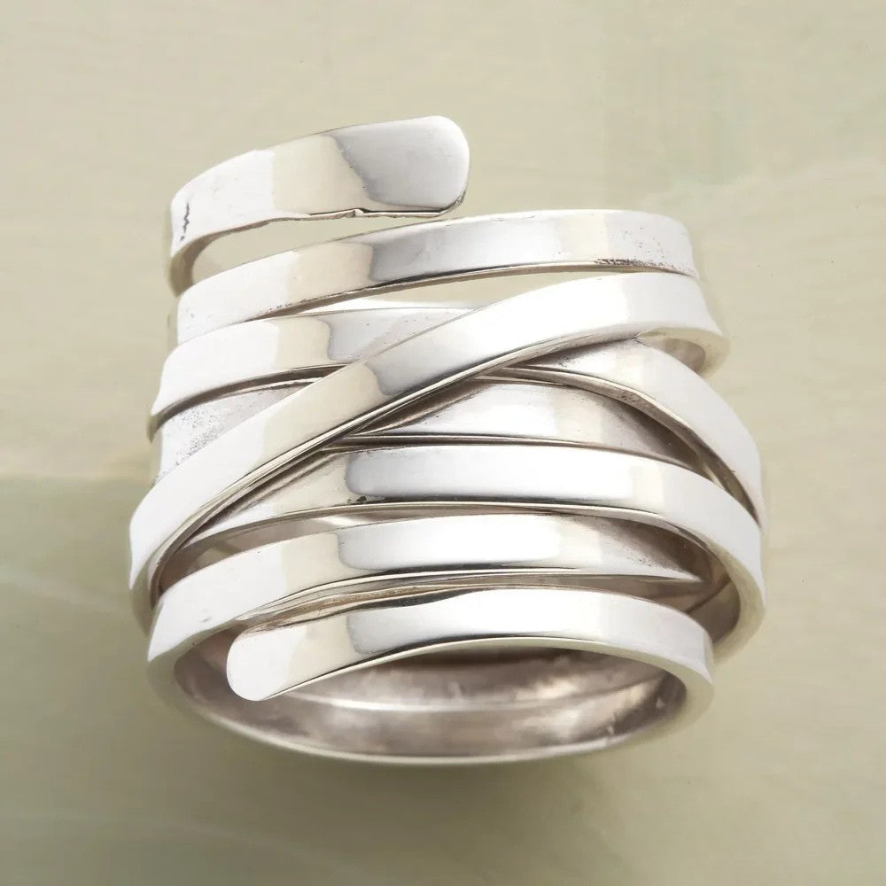 Antique Thick Silver Layer Ring