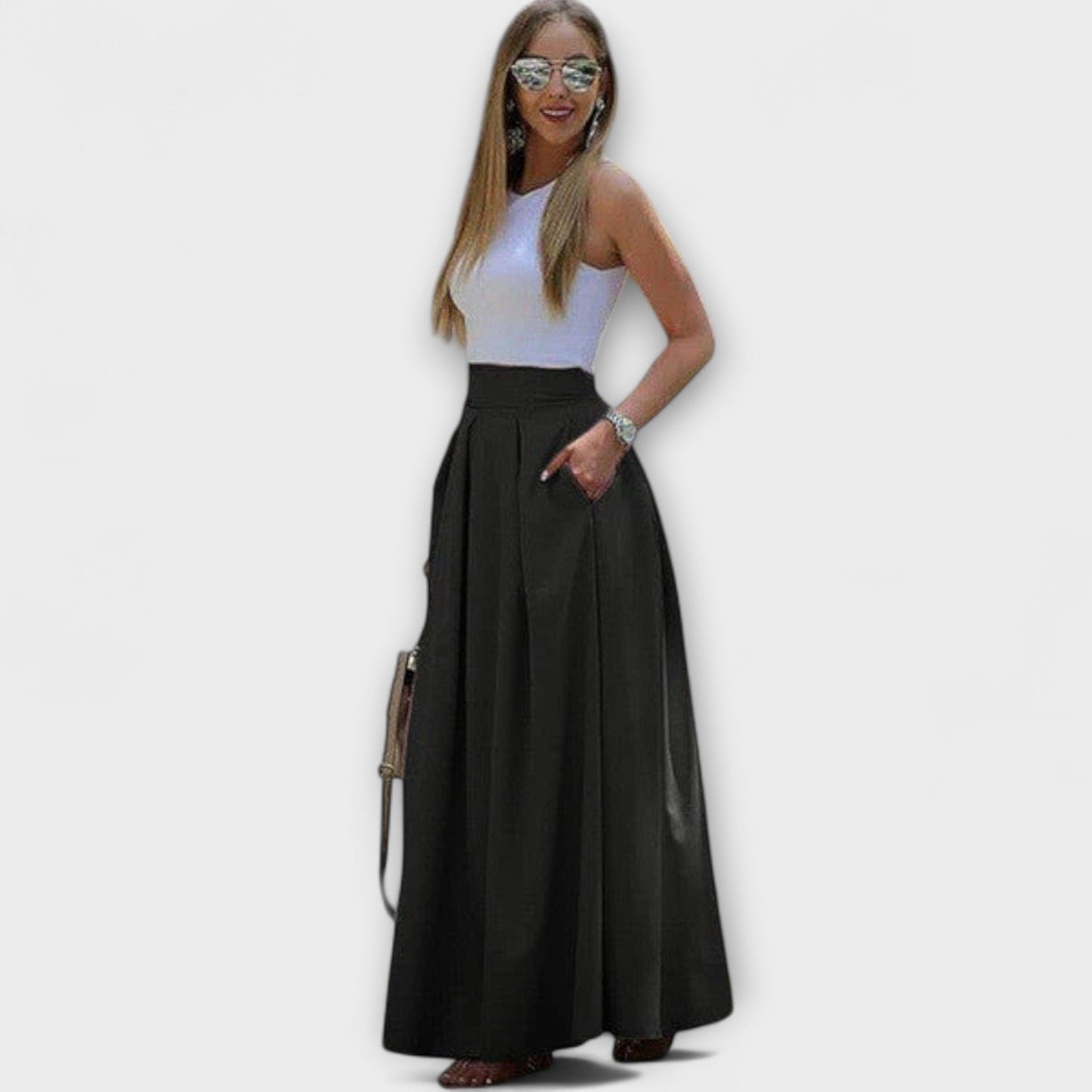 Tzafira – Stylish High-Waisted Maxi Skirt