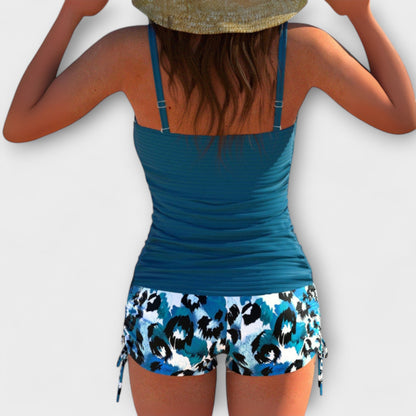 Elizabeth - Stylish Leopard Print Tankini Set