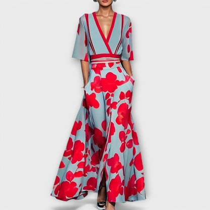 Elegant Floral Print Dress