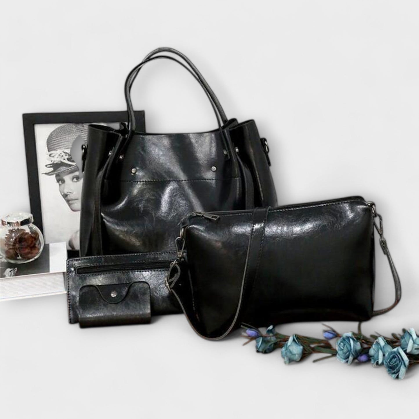 Lora - 4-Piece Vintage Bag Set