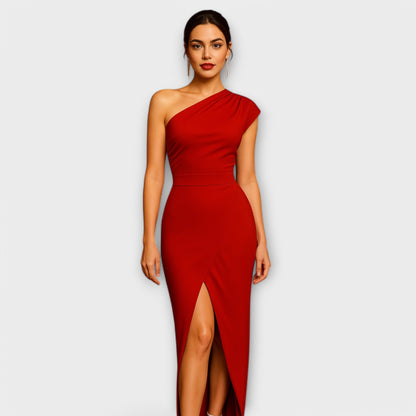 Chic Asymmetrical Evening Gown