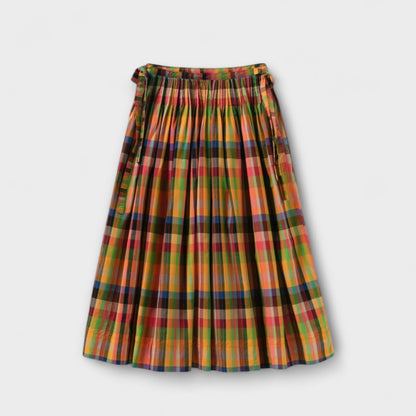 Emilia - Striped Pleated Skirt in Multiple Colors
