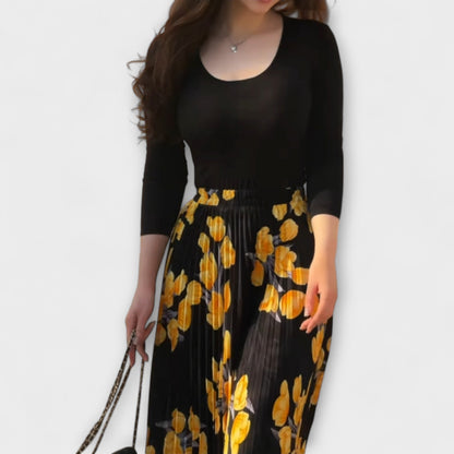 Violette - Pleated Skirt and Top Set