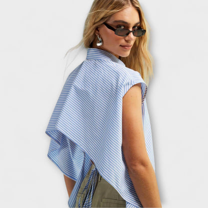 Leona - Striped Sleeveless Top