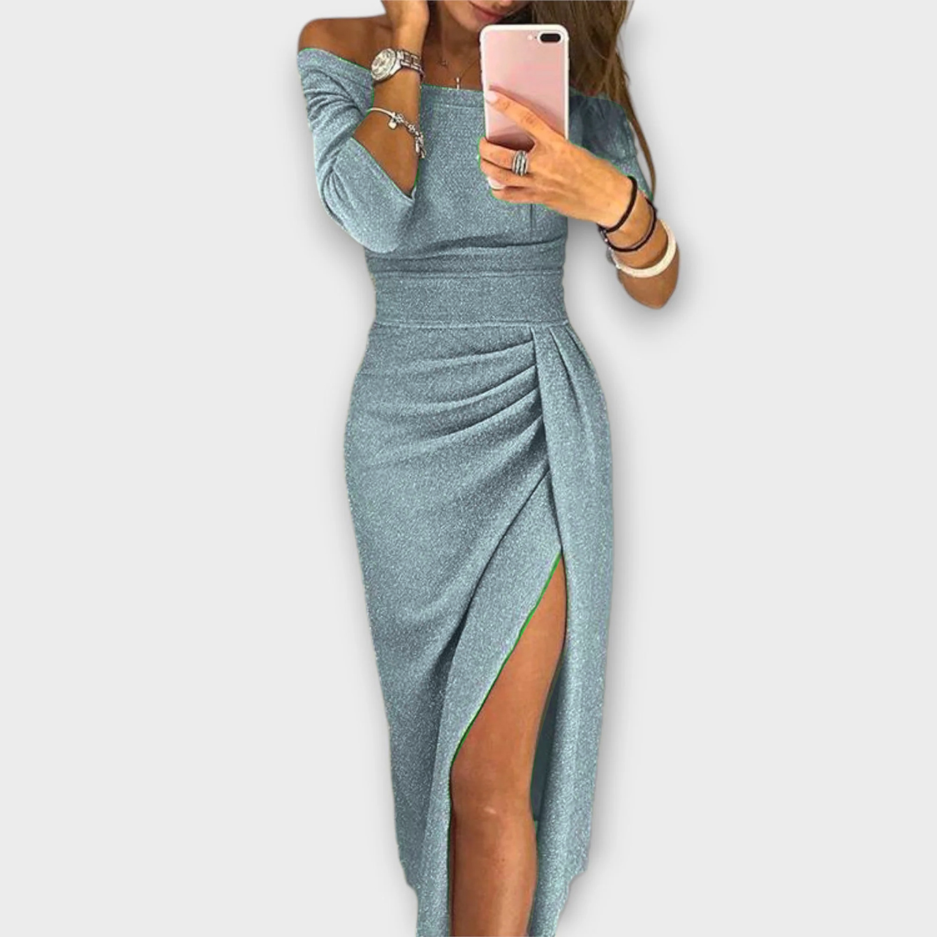 Lena - Stylish Off-Shoulder Dress