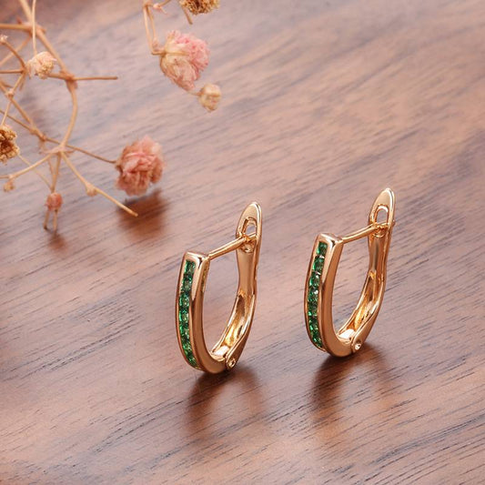 Chic Green Earrings