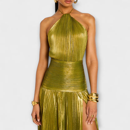 Emma - Halter Neck Dress with Open Back