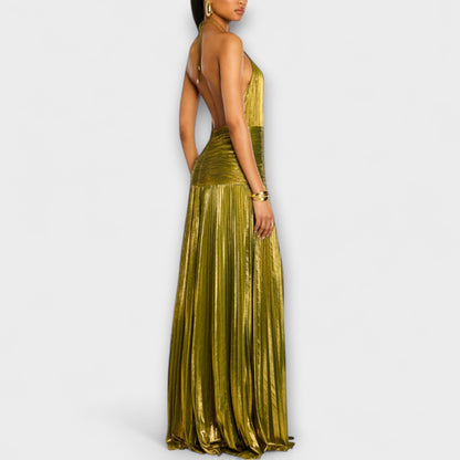 Emma - Halter Neck Dress with Open Back