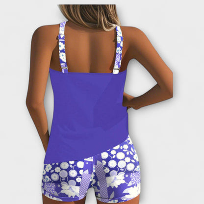 Lynne – Floral Print Two-Piece Swimsuit